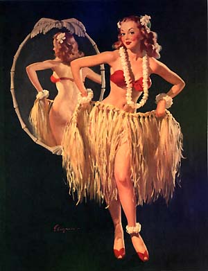 Elvgren, I Hope the Boys Don't Draw Straws, 1946.jpg